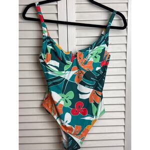 Vince Camuto Bright Floral One Piece Swimsuit Size 10-Preloved Great Condition